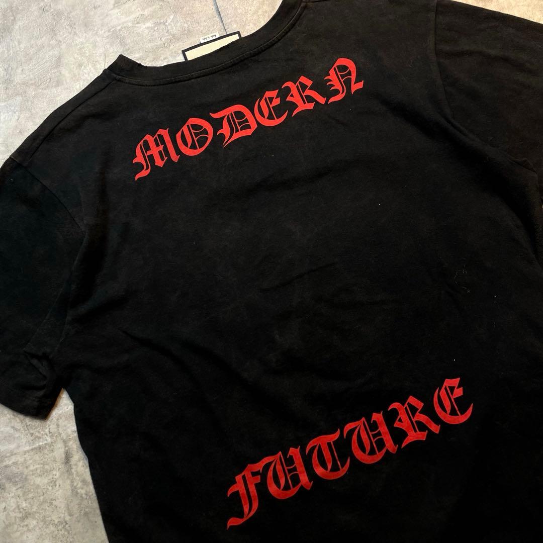 GUCCI グッチ キャット刺繍 Tシャツ ブラック サイズS