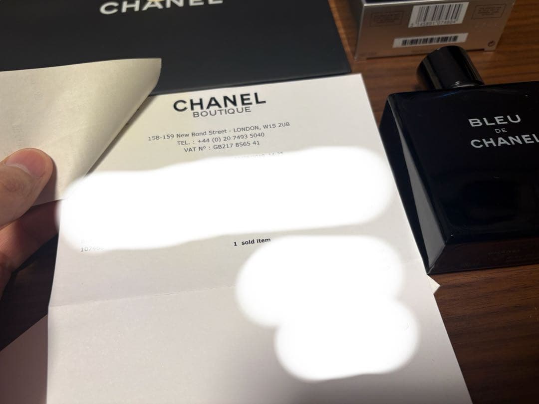 香水(男性用) BLEU DE CHANEL 100ml