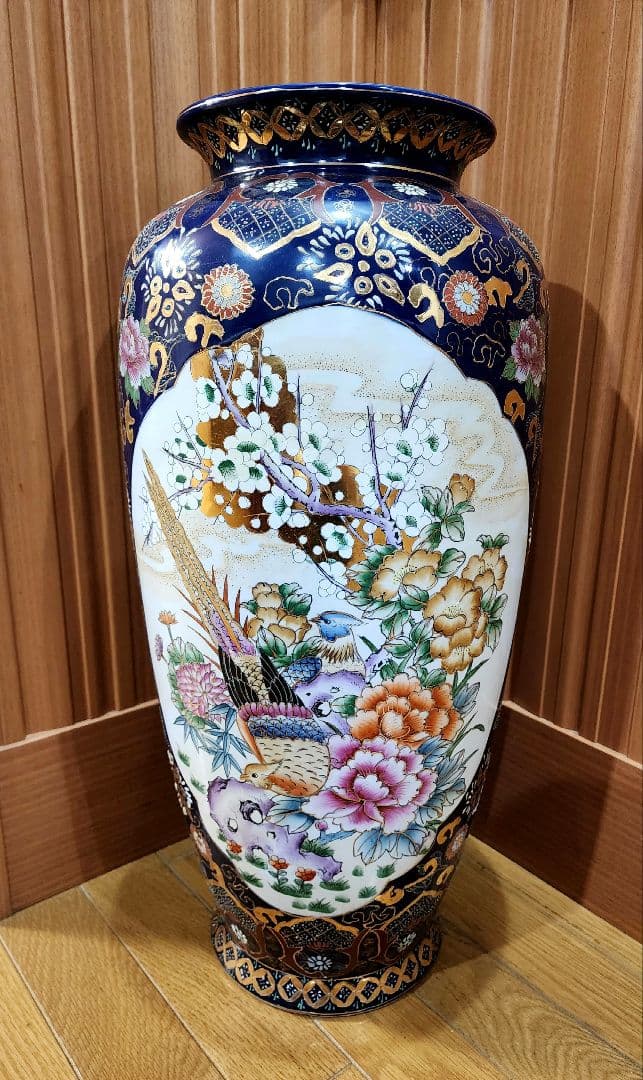 特大 61cm有田焼 壺 ビンテージ 金彩 陶器 花瓶