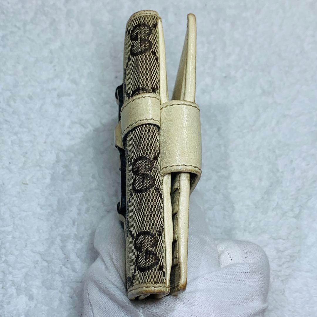 ⭐️激レア、GUCCI　二つ折り財布、GG柄　インターロッキングキャンバス