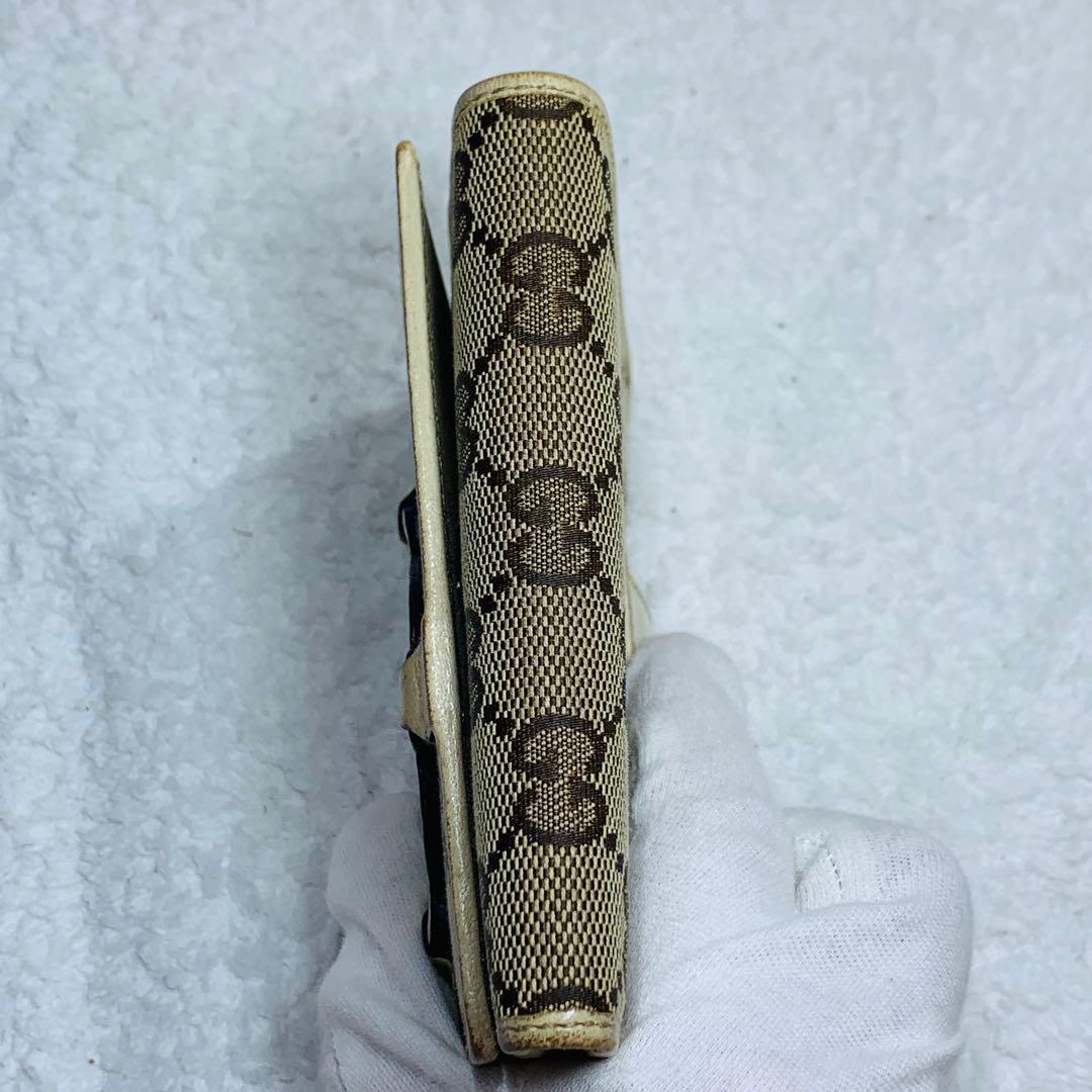 ⭐️激レア、GUCCI　二つ折り財布、GG柄　インターロッキングキャンバス