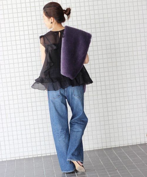 お値下げします、IENA LA BOUCLE カラーティペットです★