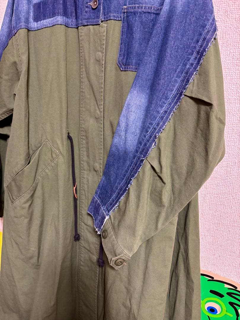 デニム コンビ モッズコート Reef 異素材 未使用