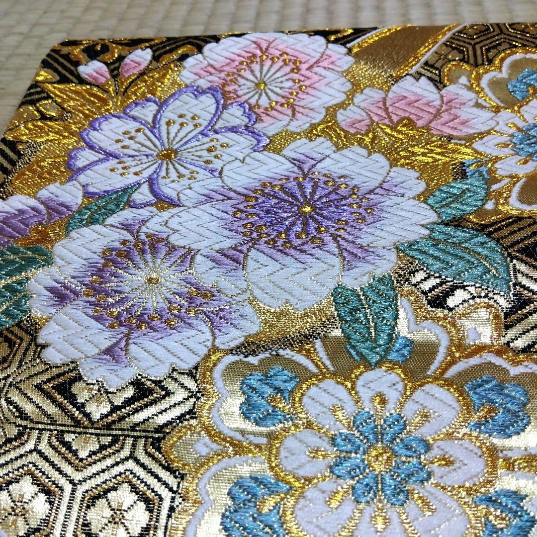 【中古帯リメイク】和楽器　琴　油単　ゆたん