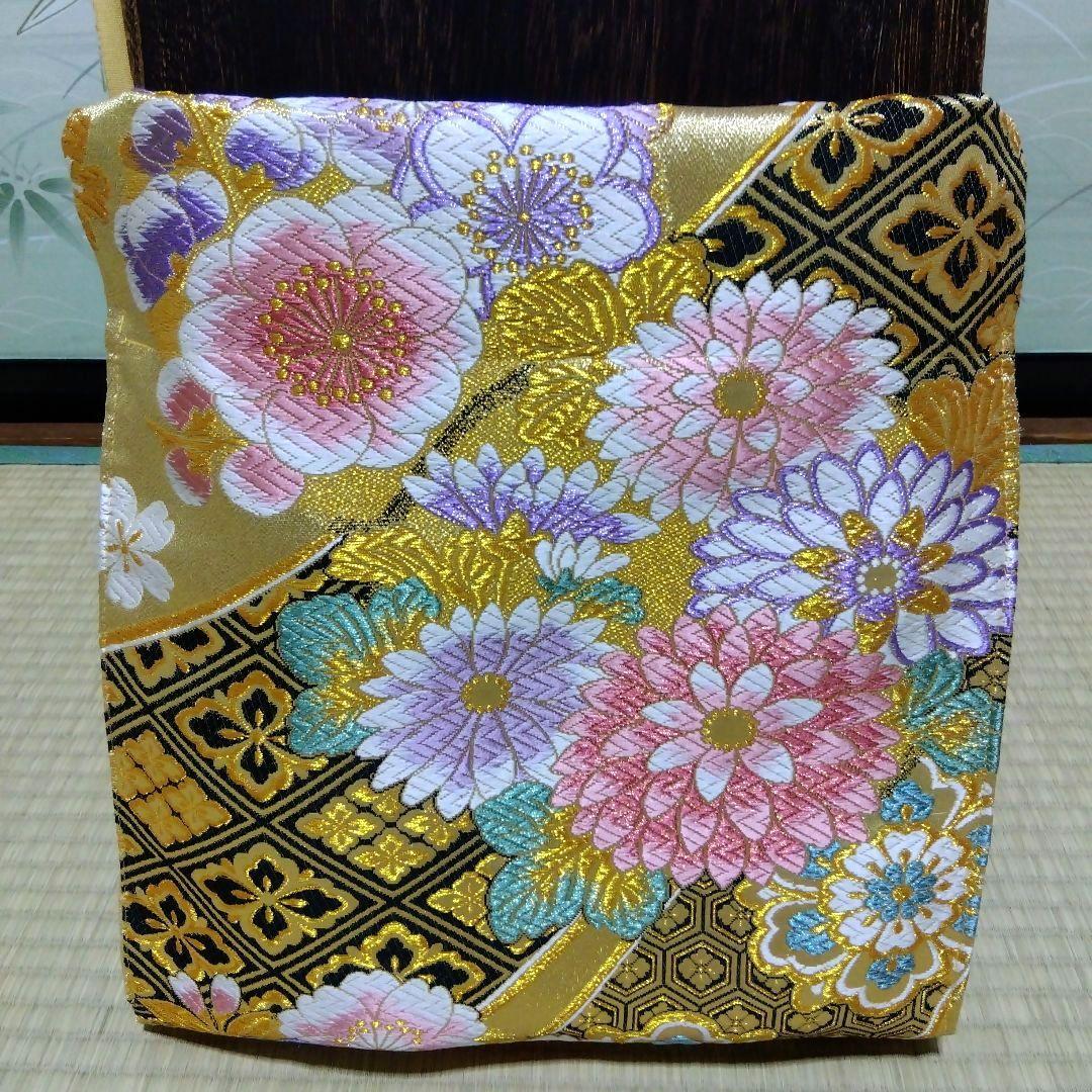 【中古帯リメイク】和楽器　琴　油単　ゆたん