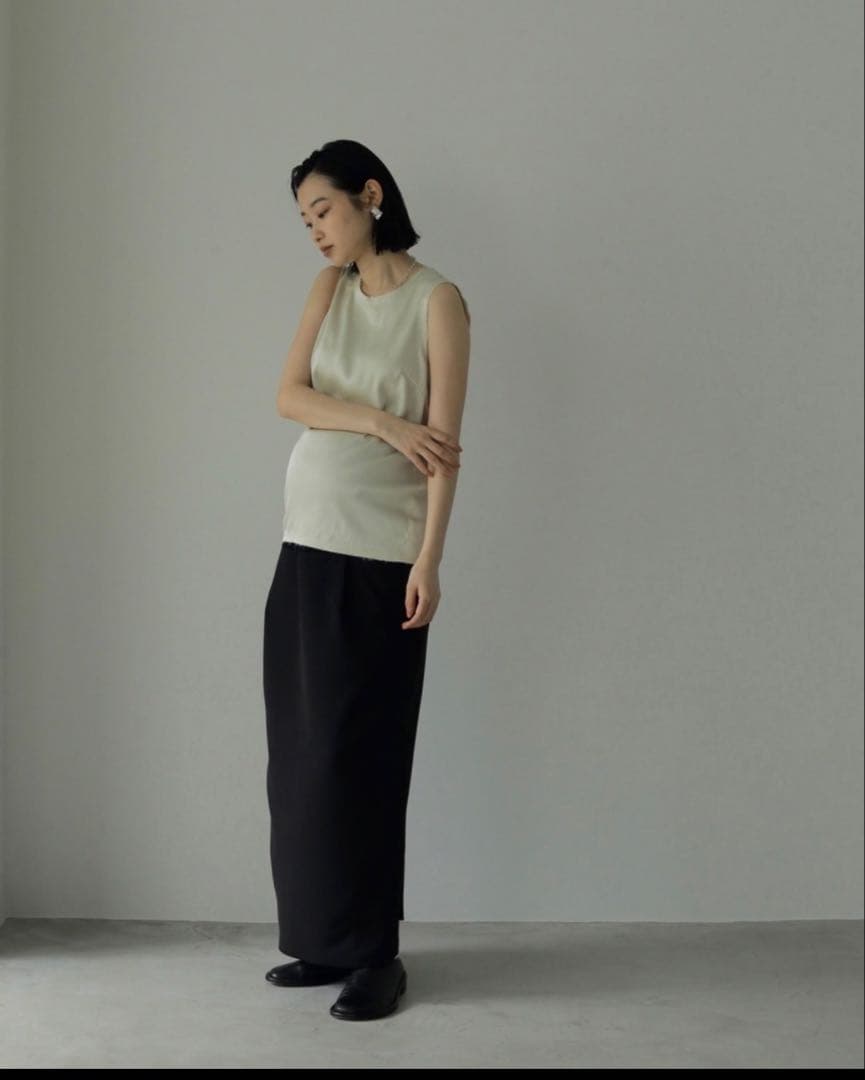【Reha. ／anuke】Tuck Maxi Skirt