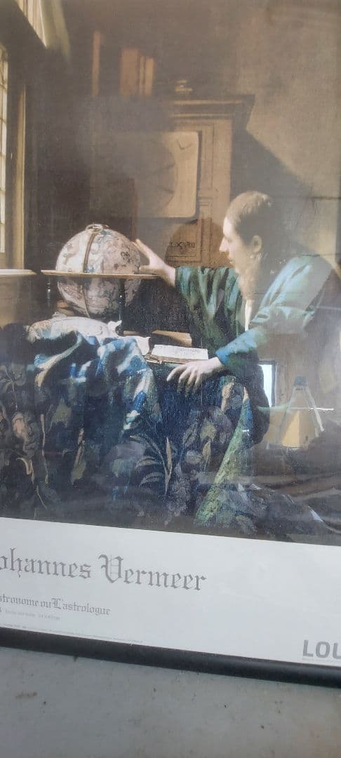 ヨハネス・フェルメール 天文学者絵画 ポスター