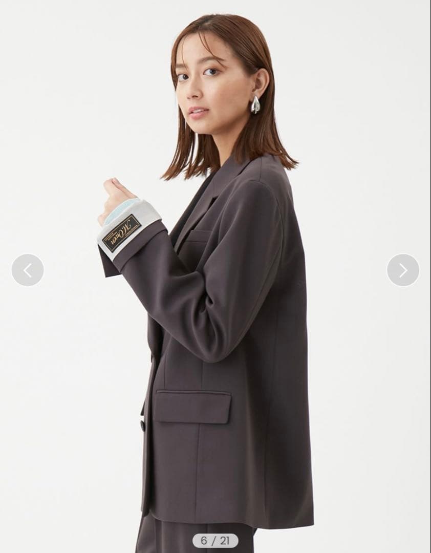 Mila Owen ターンバックダブルブレストジャケット