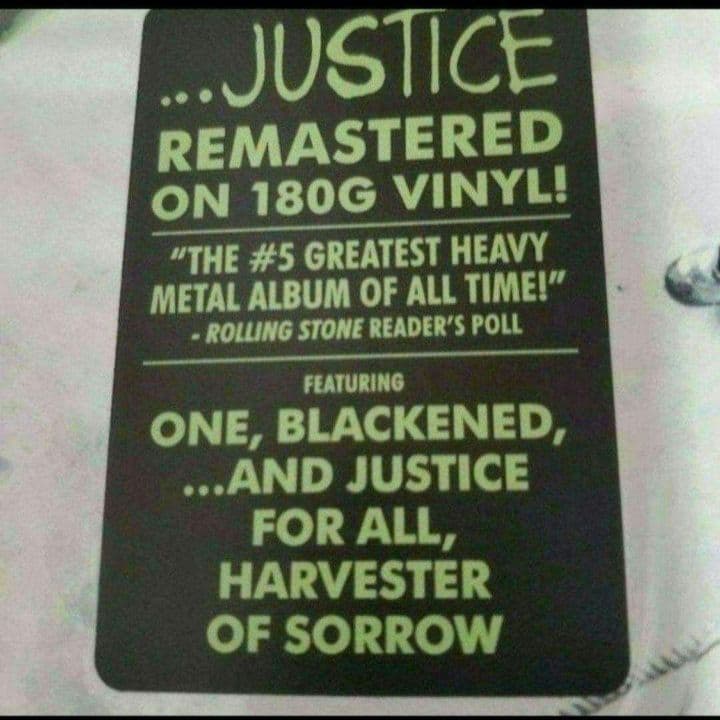 洋楽 llica .........and justice for all
