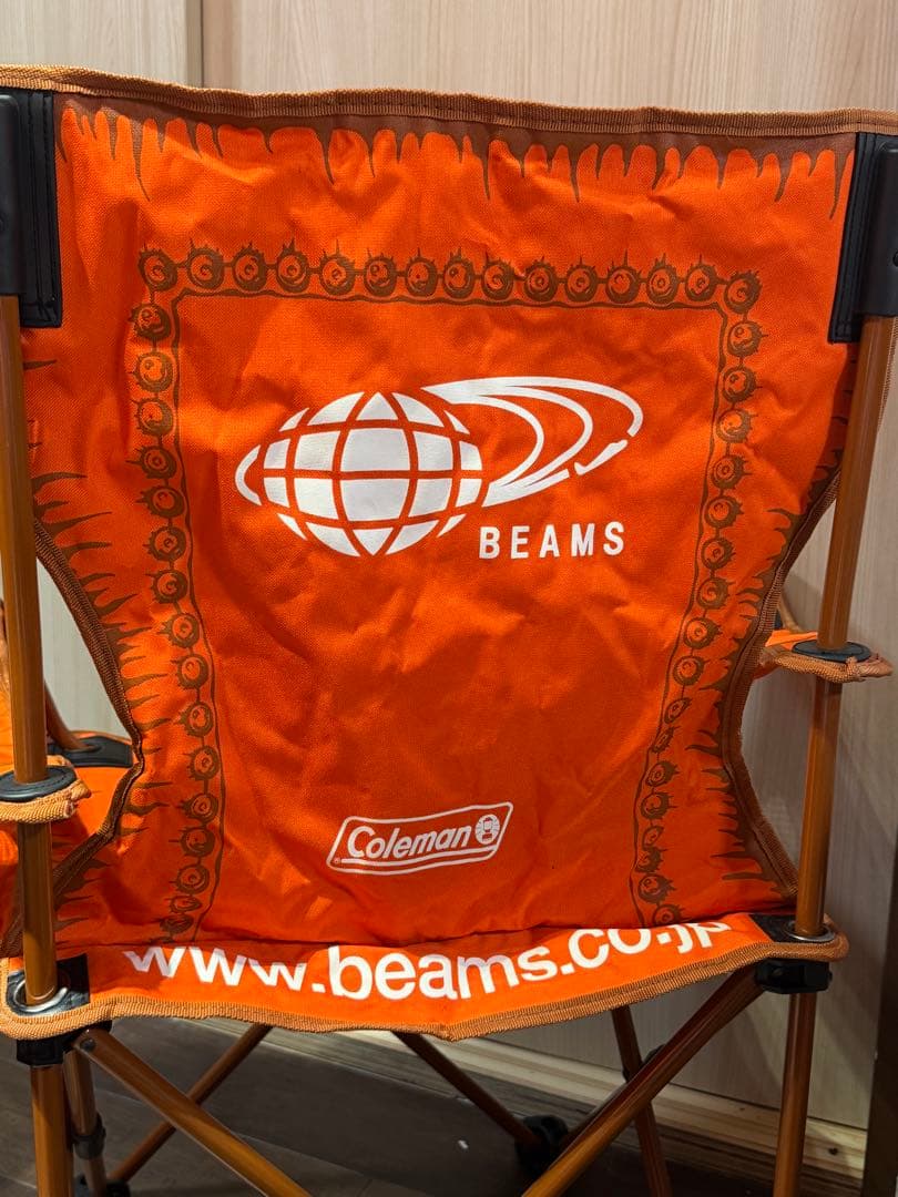 美品　Coleman×BEAMS アウトドア アームチェア
