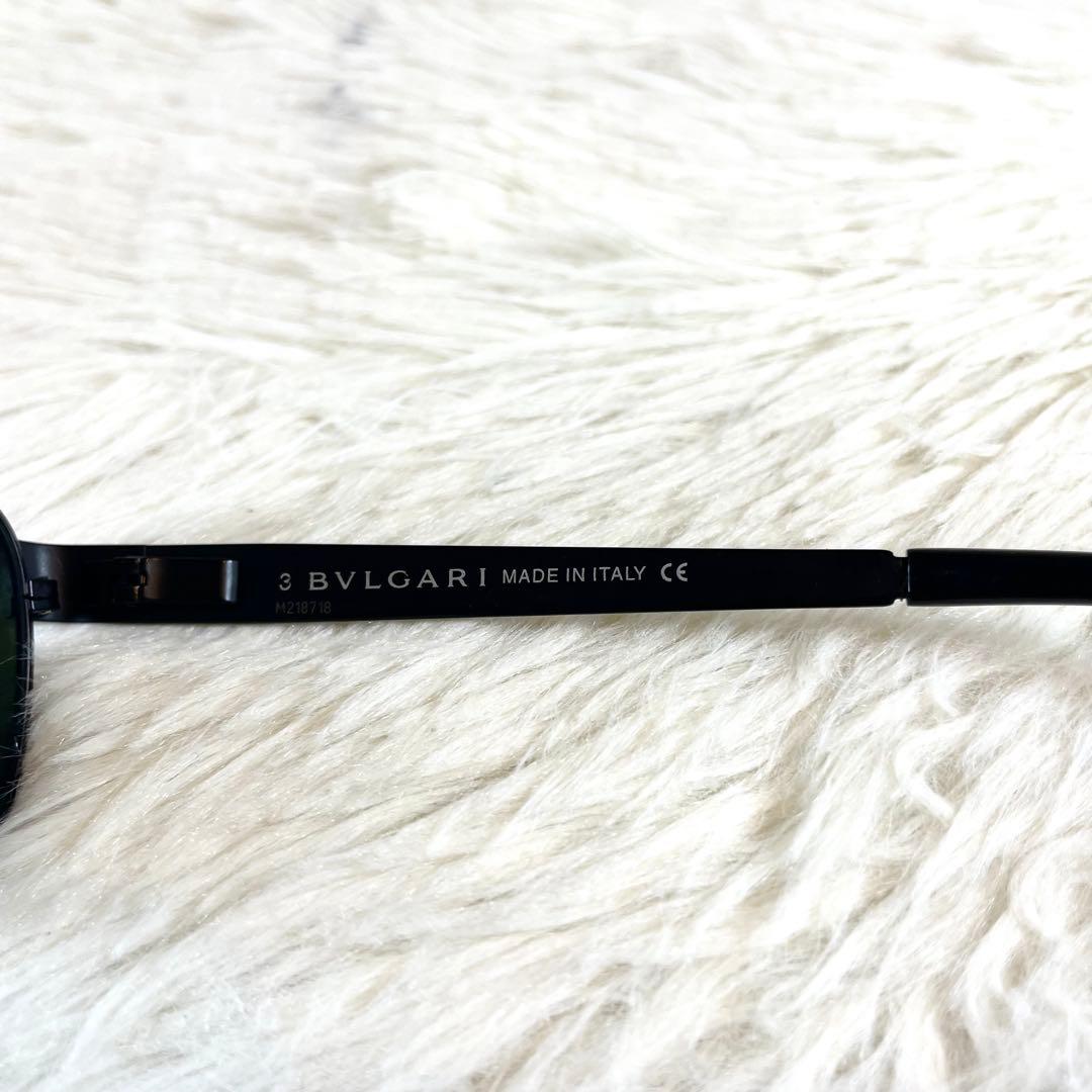 極美品　BVLGARI　サングラス　508　グリーンレンズ　ブラックフレーム