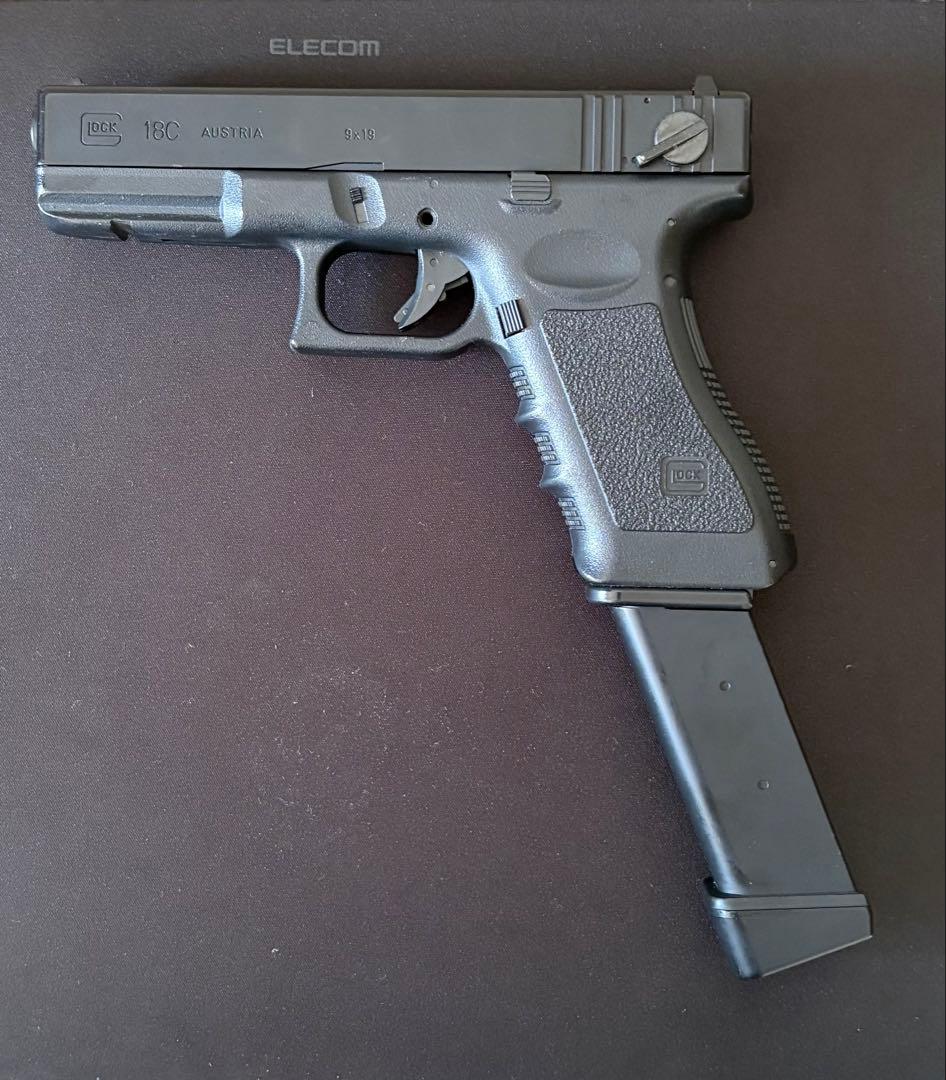 ワケあり　東京マルイ電動グロックGlock 18C エアガン ブラック