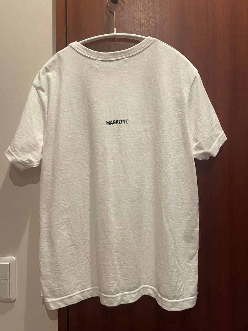 サードマガジン　フロッキーロゴTシャツ　白