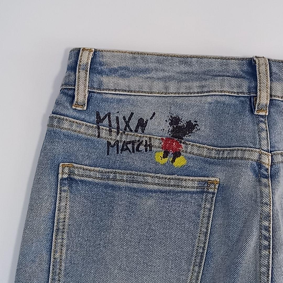 新品タグ付き Desigual × Disney 100周年限定 ミッキーデニム