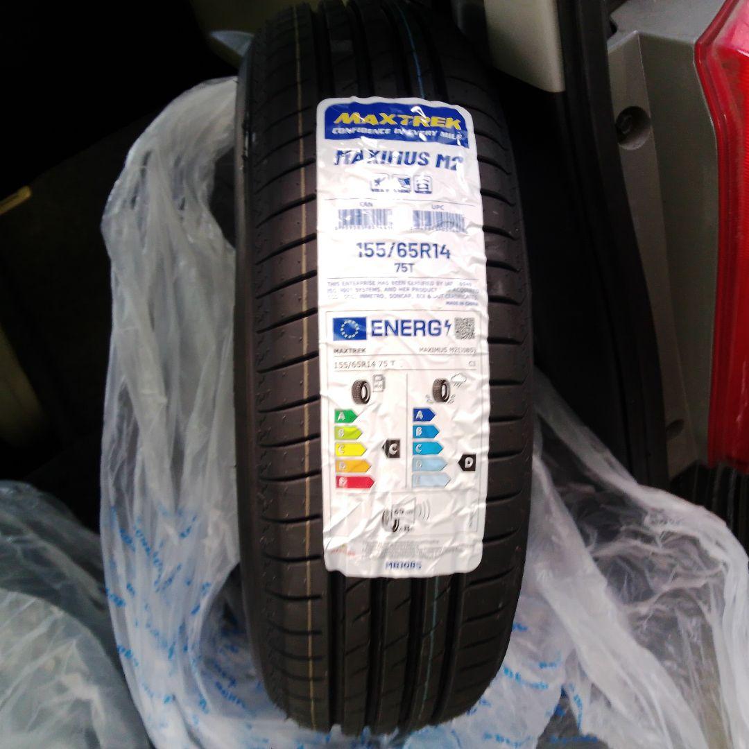 新品　maxtrek maximus m2 155/65R14 75Tn　2本
