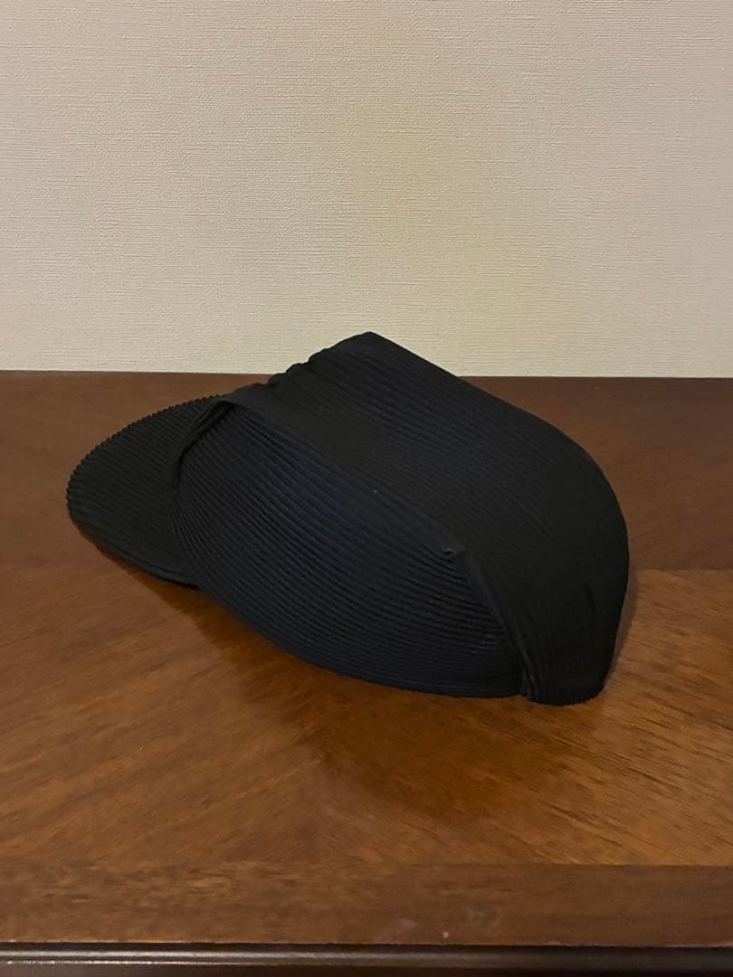 HOMME PLISSÉ オムプリッセ プリーツ キャップ ブラック 黒