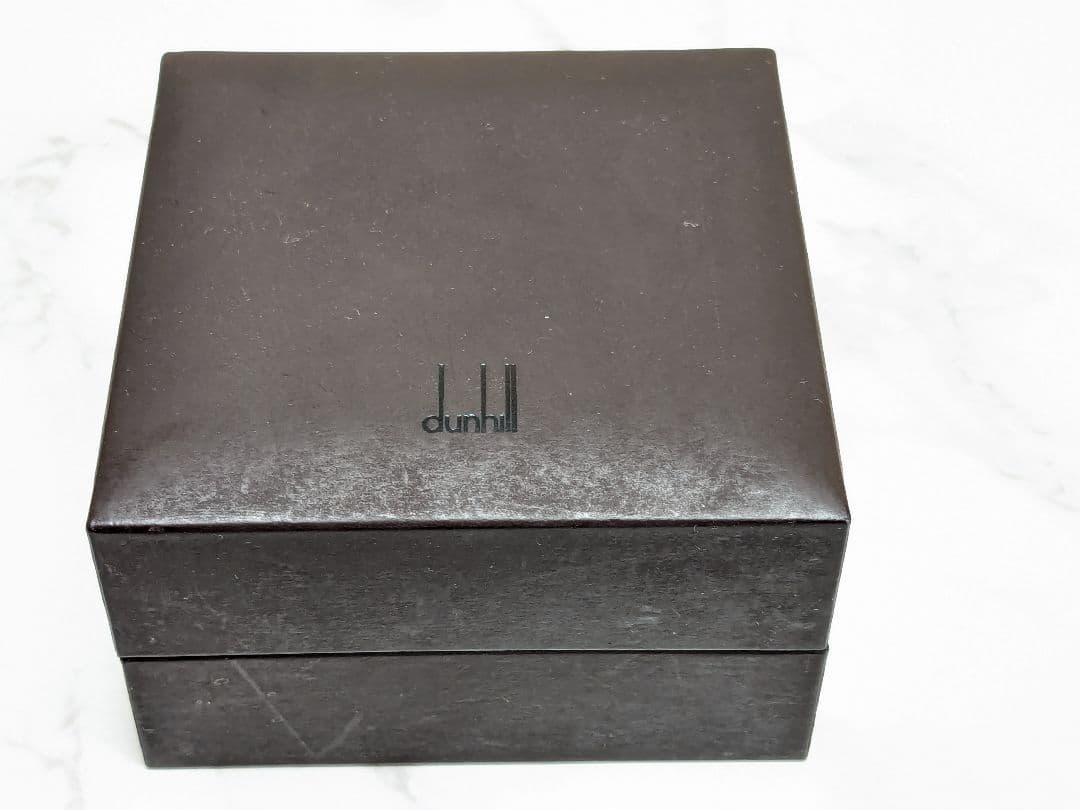 ダンヒル　Dunhill　ラウンド　オニキス　シルバー　925　カフス　ブラック