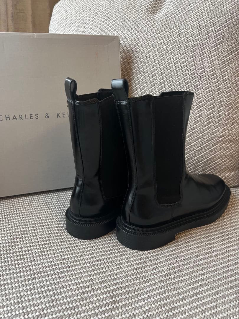 CHARLES & KEITH サイドゴアブーツ 38 ブラック