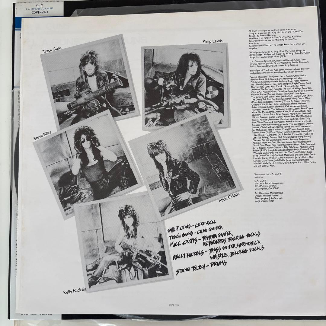 L.A. GUNS LP 帯付き　レコード