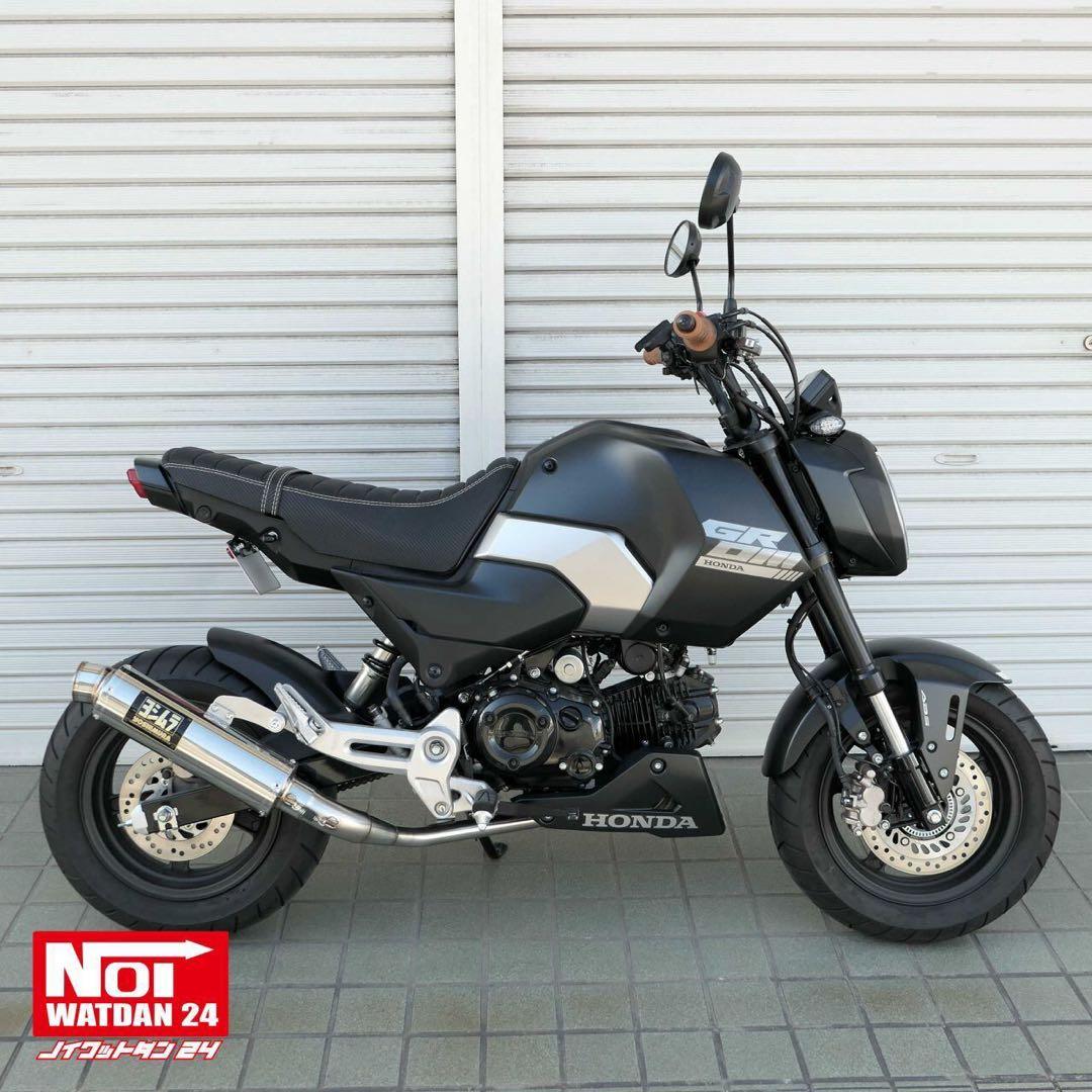 ホンダ　GROM　JC92　ローダウンタックロールシート　ホワイトステッチ