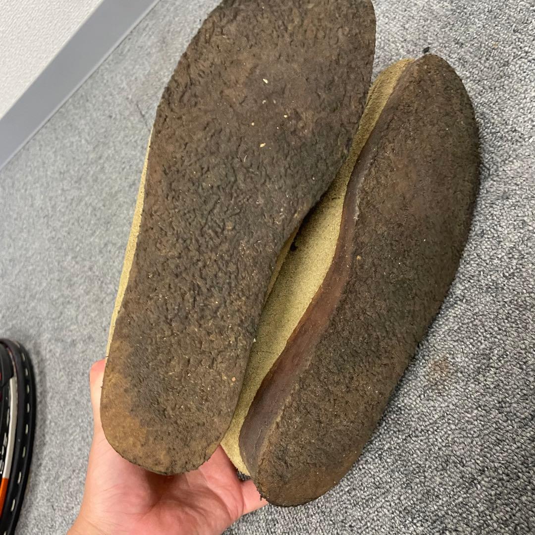 クラークス ワラビー Wallabees 26.5cm レザー ベージュ