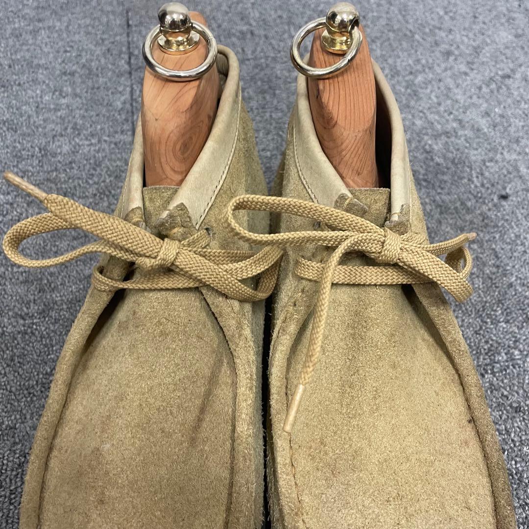 クラークス ワラビー Wallabees 26.5cm レザー ベージュ