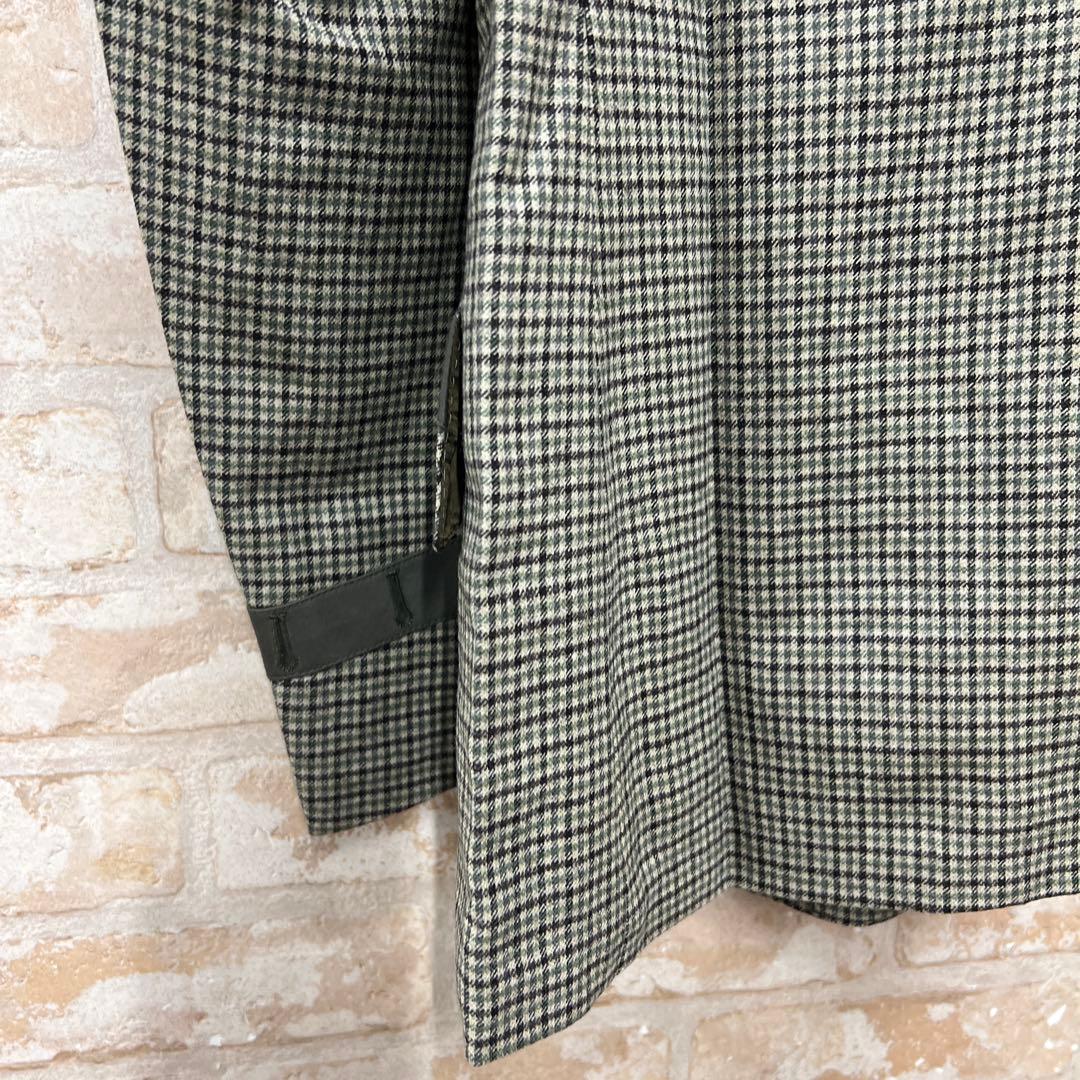 Paul Smith グリーン系チェック テーラードジャケット M
