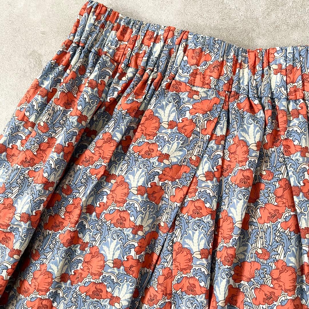 美品 kagure かぐれ リバティプリントスカート