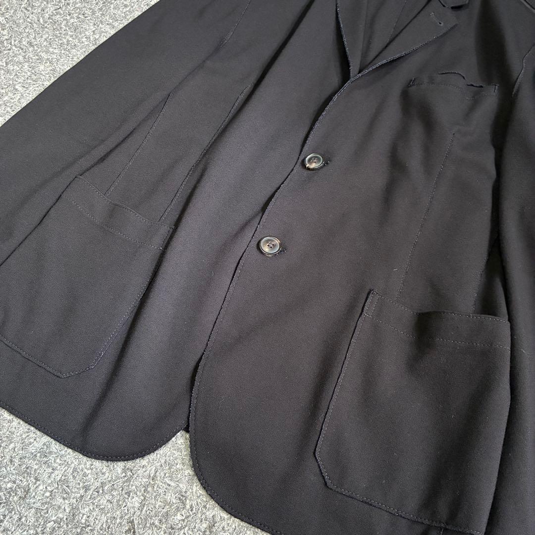 【良品】HUGO BOSS 赤タグ 2B テーラード ジャケット 黒 50