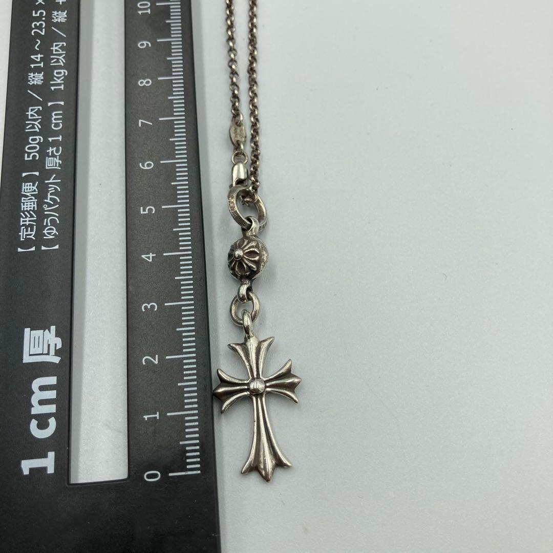 ！極美品！　クロムハーツ ネックレス　1ボールタイニーCHクロ　インボイス付き
