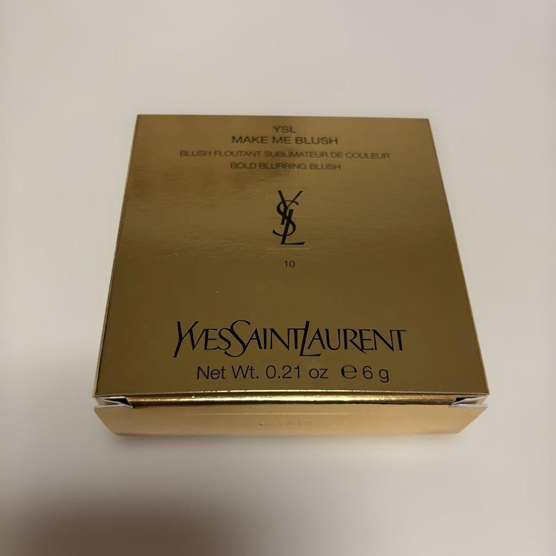 ★美品新色 YSL メイクミーブラッシュ 10 サンローラン チーク ピンクラメ