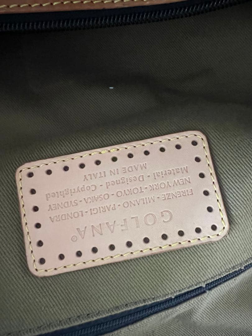 ゴルファナ　GOLFANA ボストンバック　2way made in ITALY