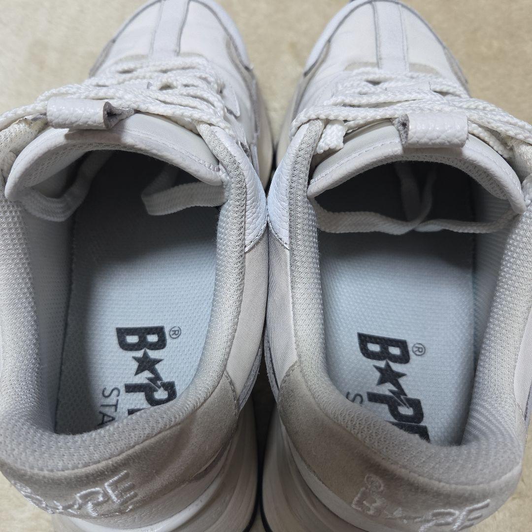 A BATHING APE ベイプスタ ROAD STA ホワイト 27cm