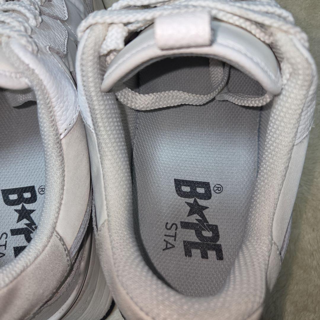 A BATHING APE ベイプスタ ROAD STA ホワイト 27cm