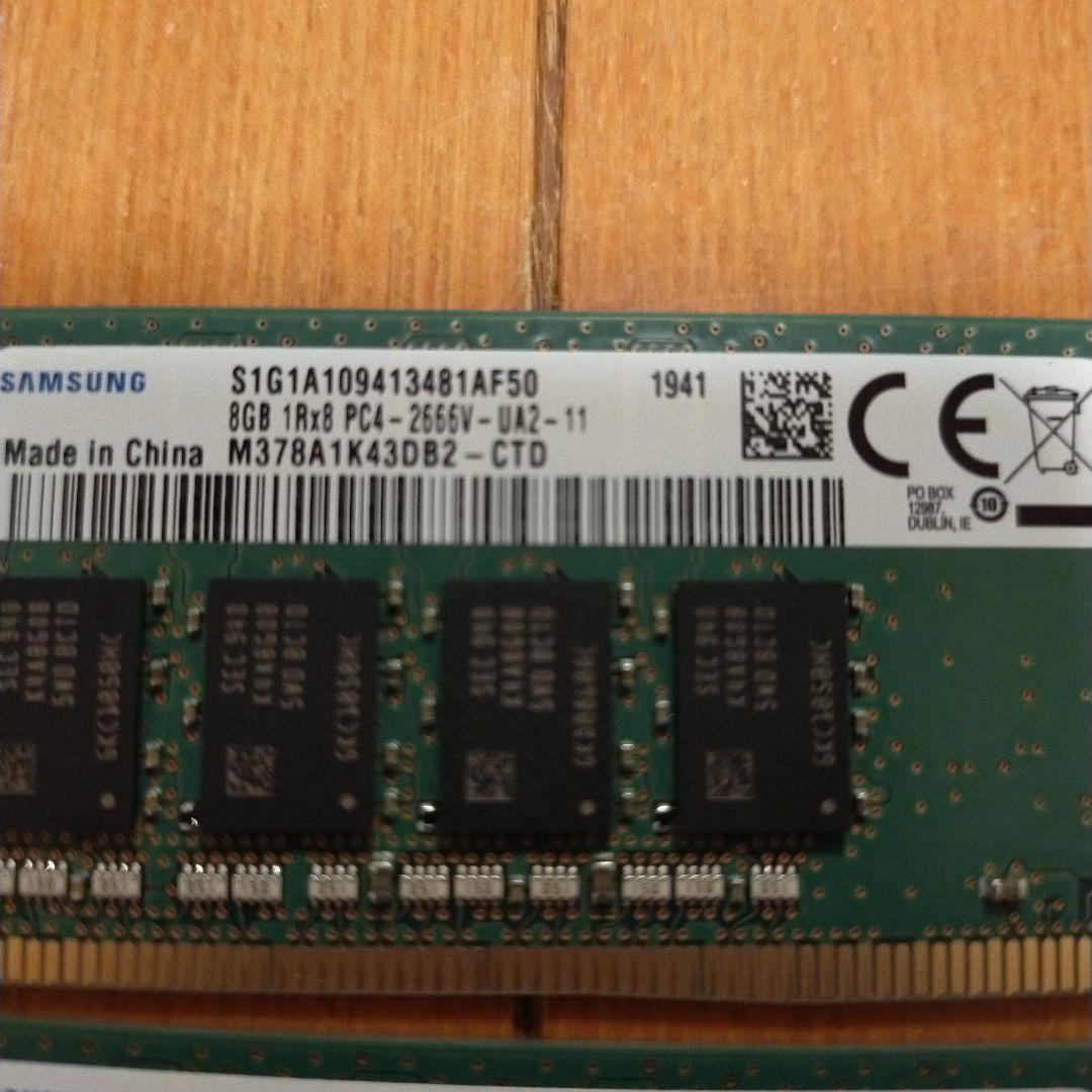 SAMSUNG 1R×8 PC4-2666V-UA2-11メモリ モジュール