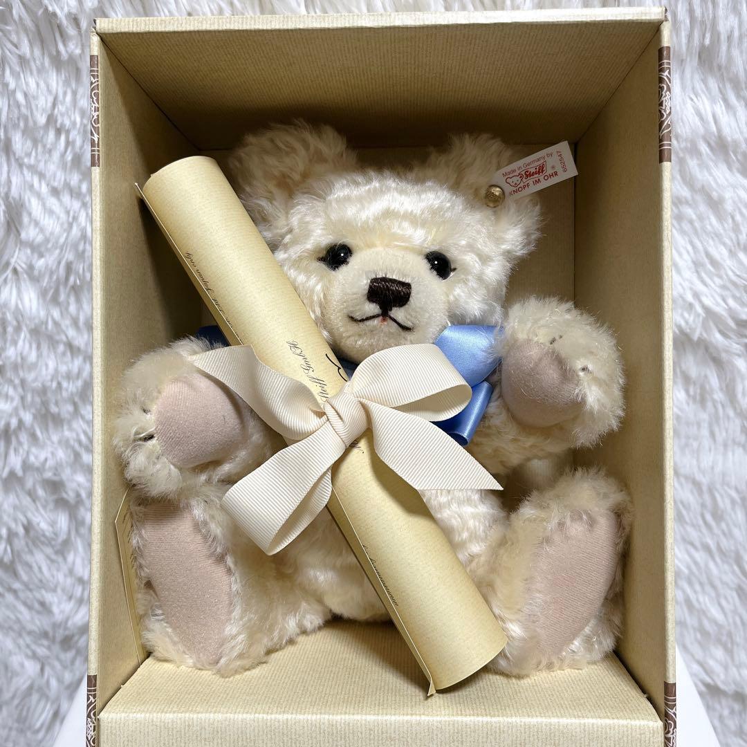 シュタイフ Sugar Teddy Bear Natural White 25