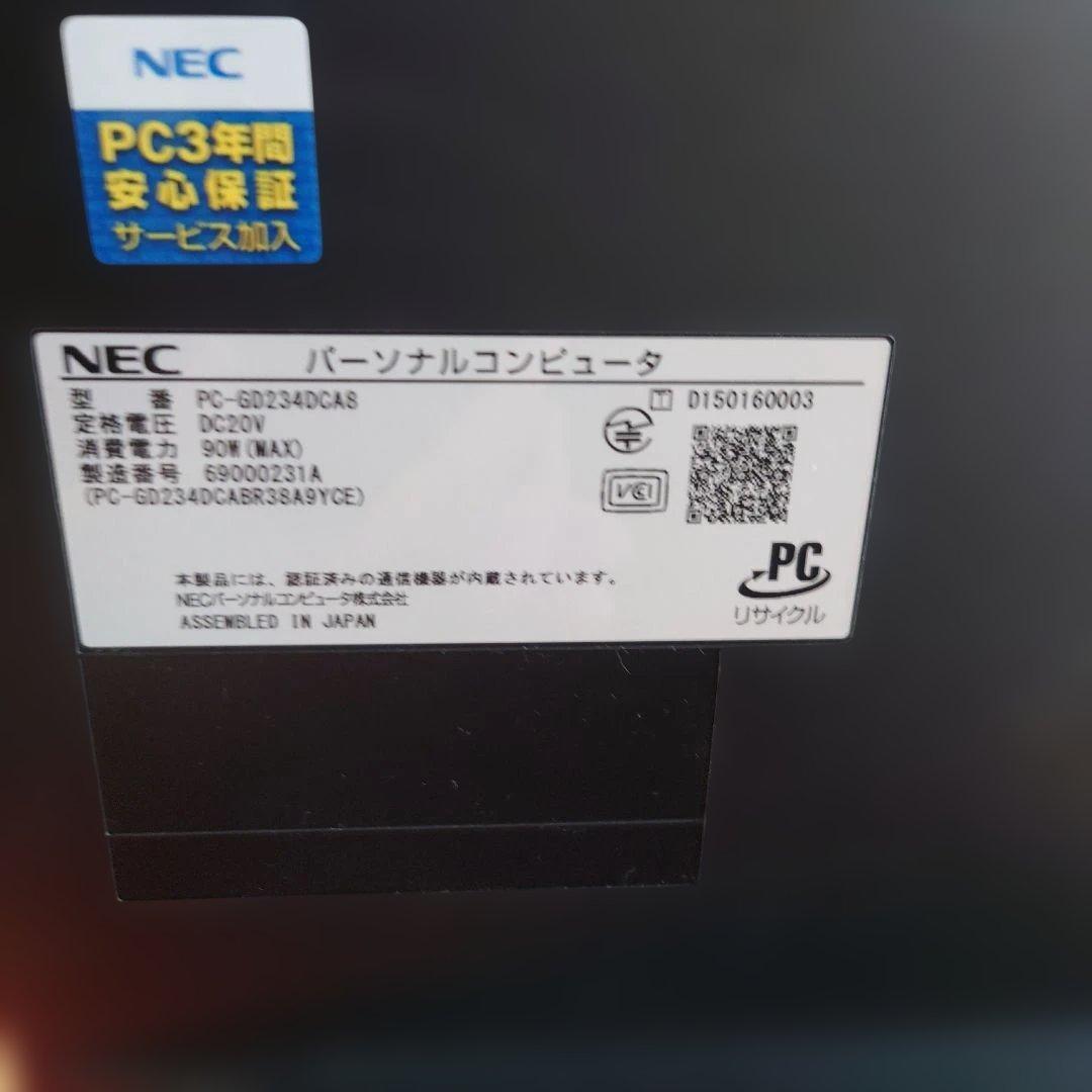 NEC　一体型デスクトップ　ジャンク品　Corei5-SSD256-16GB