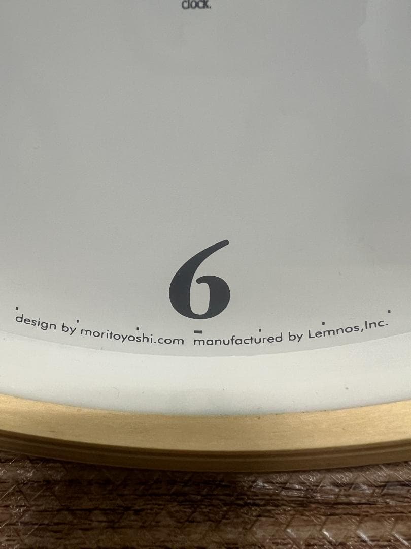 Lemnos Plywood clock 電波時計 ②