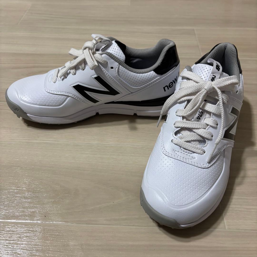 new balance ゴルフシューズ ホワイト/ブラック