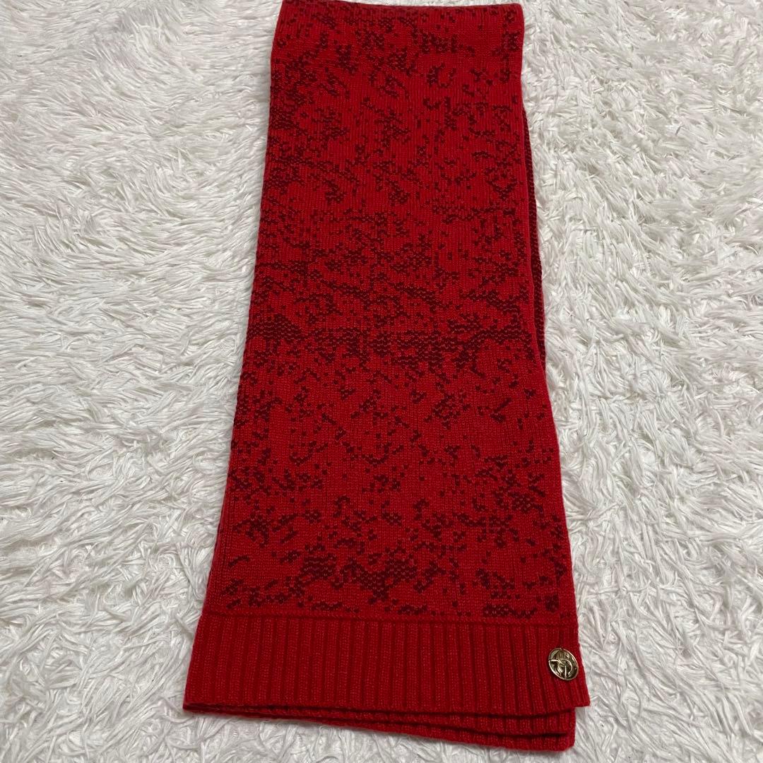 【極美品】CHANEL・シャネル・カシミヤ100%・ケープ・ココマーク・赤