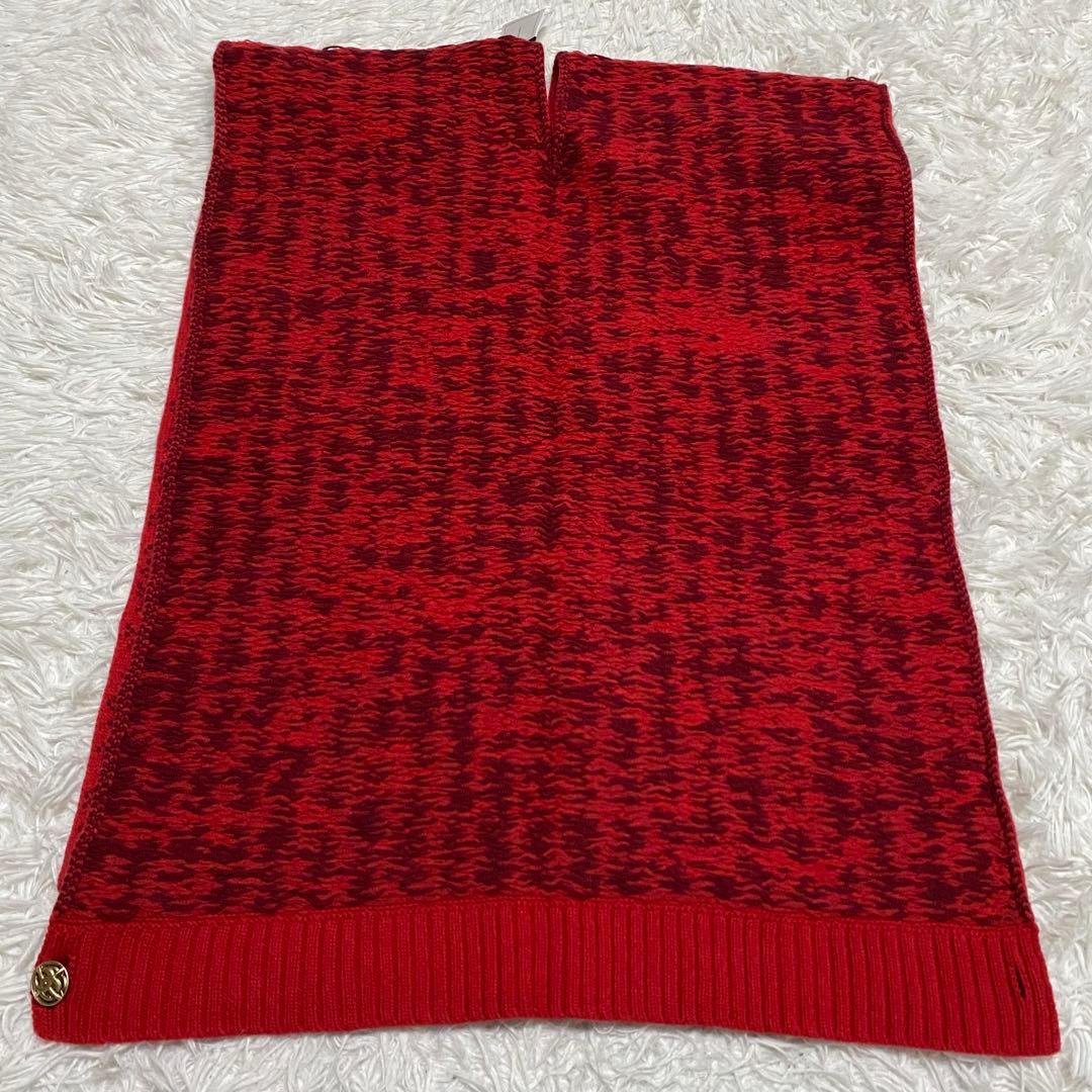 【極美品】CHANEL・シャネル・カシミヤ100%・ケープ・ココマーク・赤
