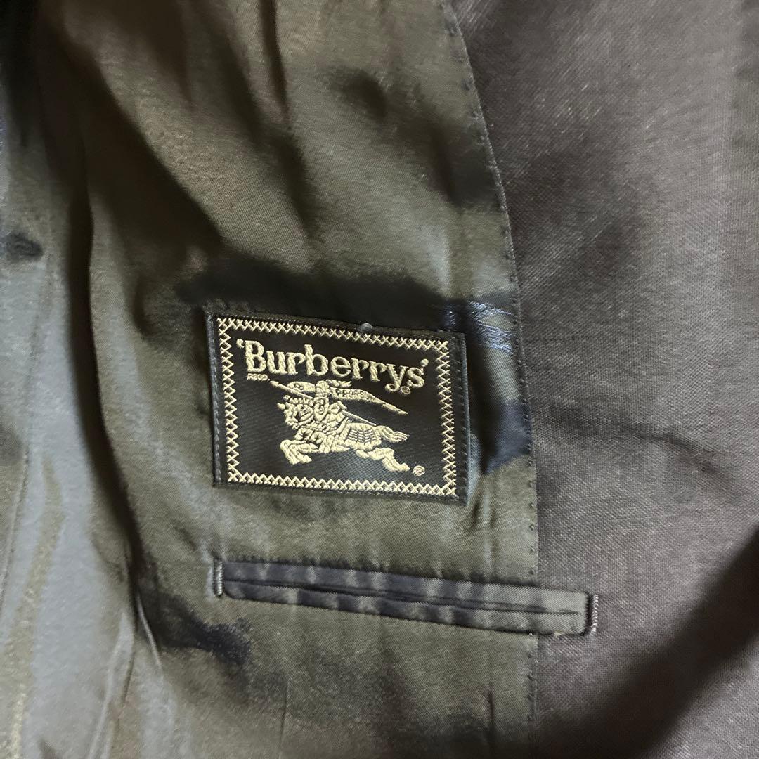 Burberrys テーラードジャケット　紺ブレ　モヘヤ混　XL 銀ボタン