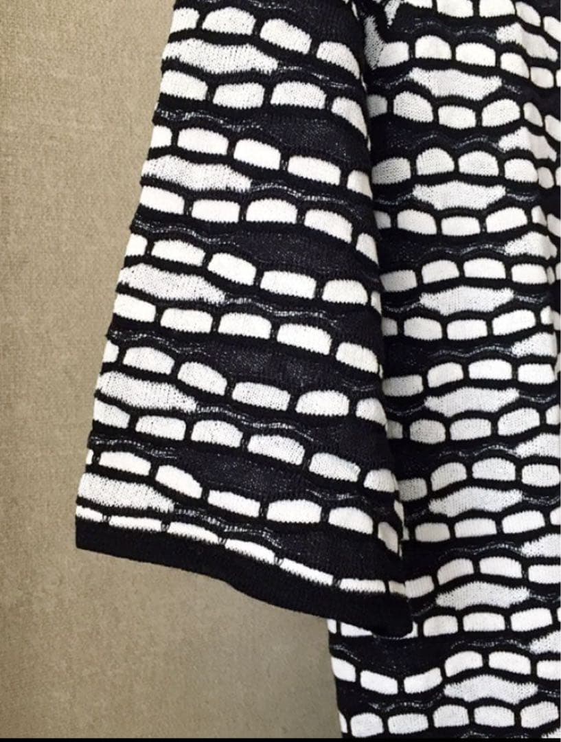 ★美品　M MISSONI Mミッソーニ ニットサイドリボンワンピース