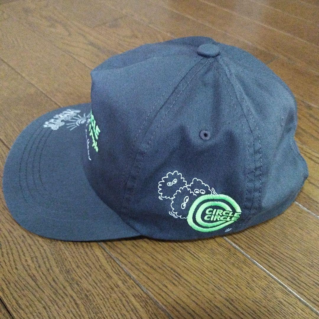 CIRCLE CIRCLE グレー キャップ美品