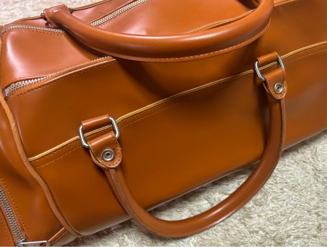 【美品♪】FRED PERRY フレッドペリー ボストンバッグ 2WAYブラウン