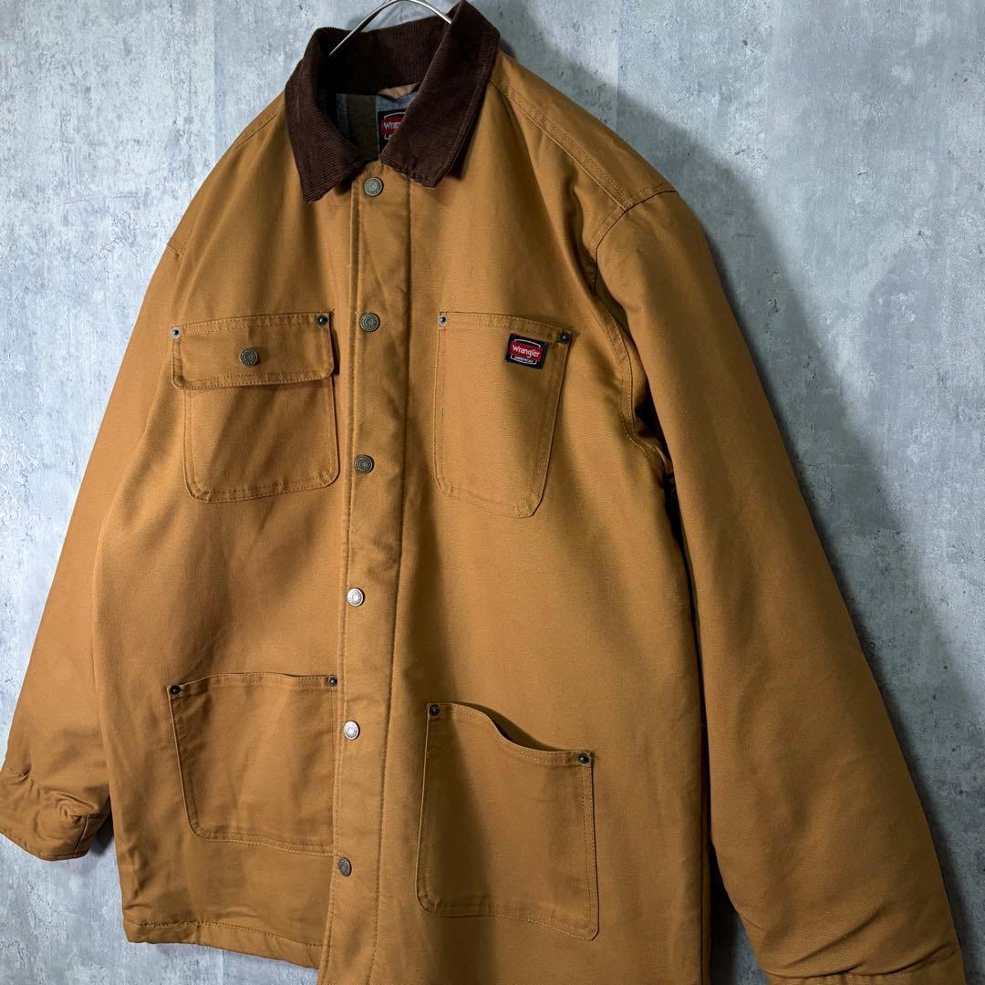 美品 Wrangler カバーオール コーデュロイ襟 裏地ブランケット
