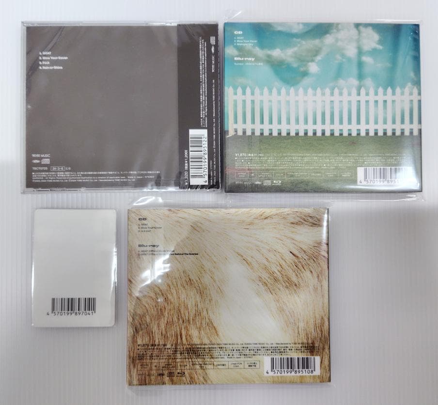 GOAT 初回生産限定盤 3形態【新品未開封】ステッカー付 Number_i