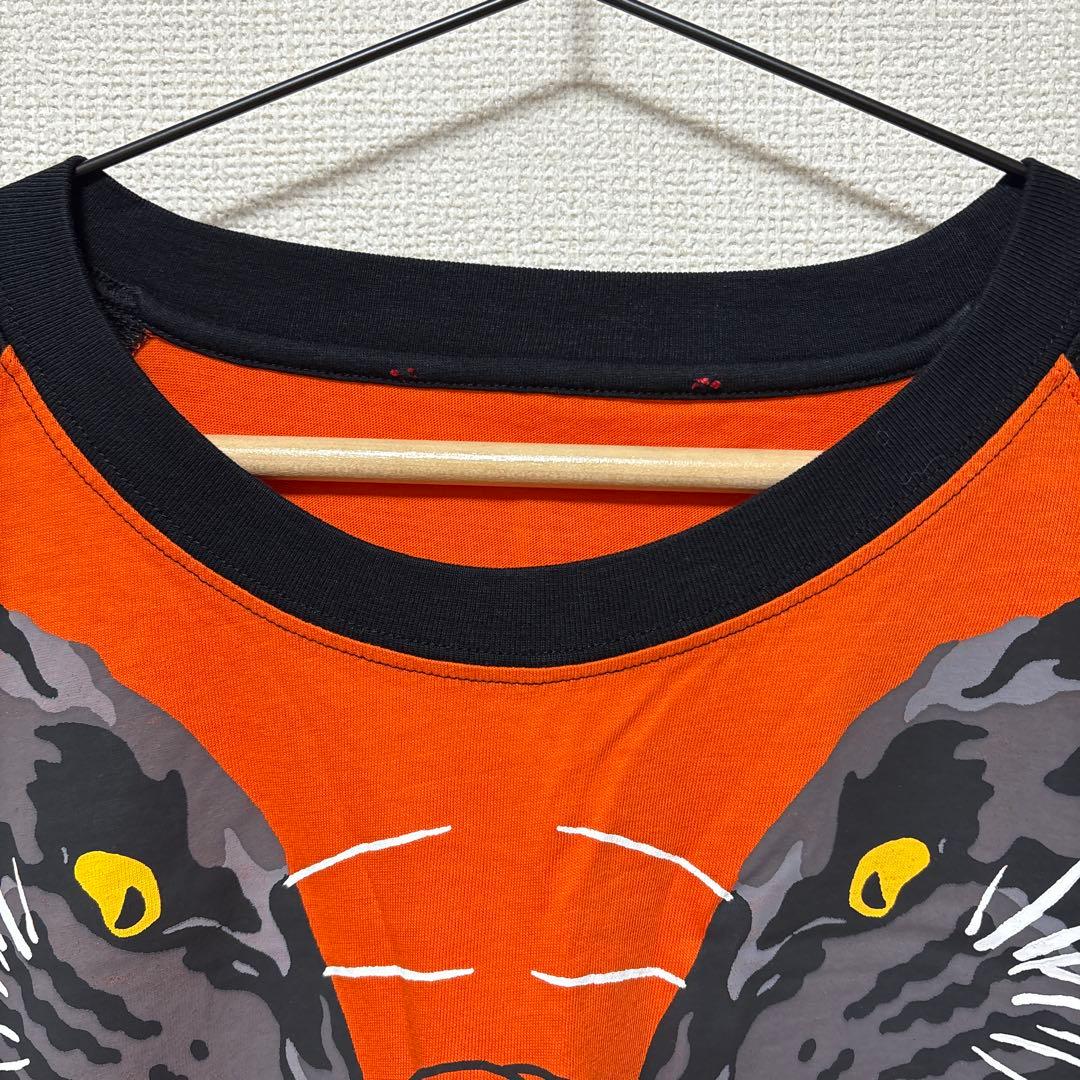 GUCCI ラグラン タイガープリントTシャツ オレンジ