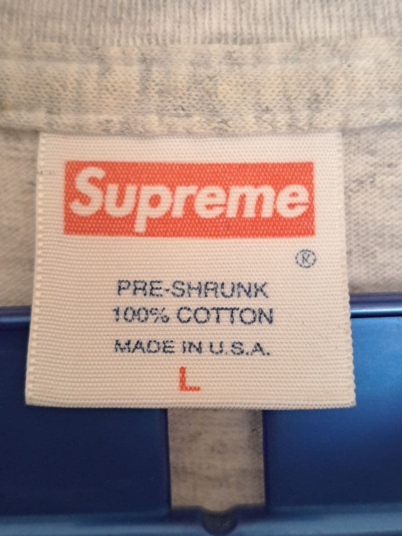 【レア】初期 Supreme BOXロゴTシャツ グレー Lサイズ