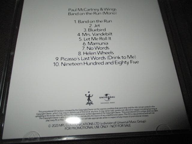 洋楽 paul mccartney band on the run (MONO!!)